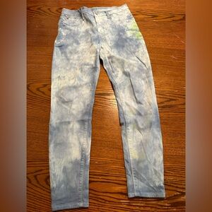 Tie-dyed jeans